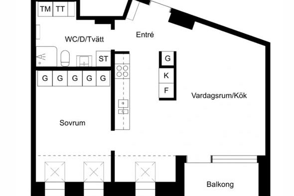 2:a med balkong nära Lund C uthyres